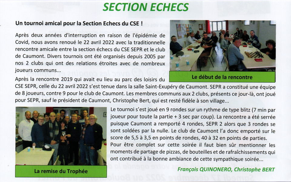 Article paru dans le n105 des Nouvelles du CSE SEPR