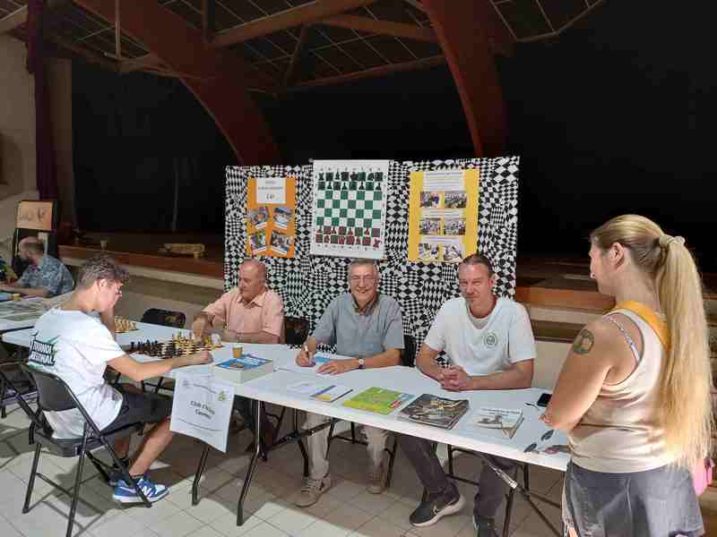 Le stand du club d'échecs le 5 septembre 2026