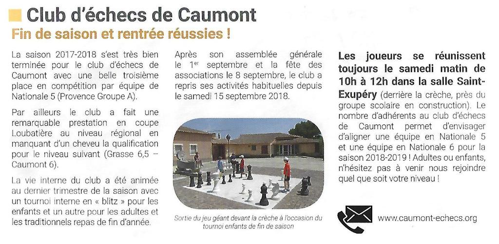 Article paru dans Caumont Mag n°37 d'octobre 2018