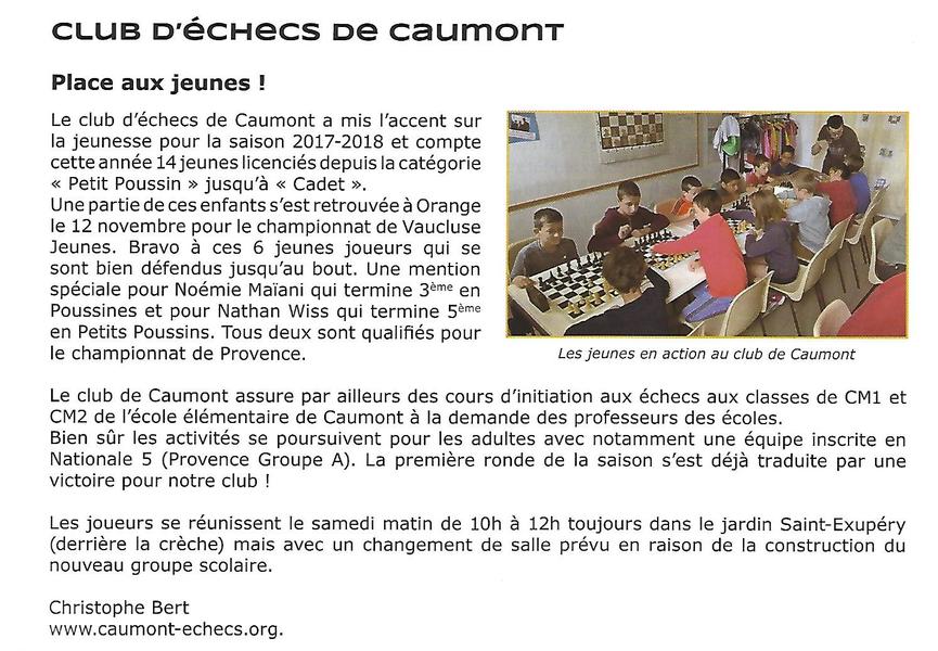 Article paru dans Caumont Mag n° 35 de décembre 2017