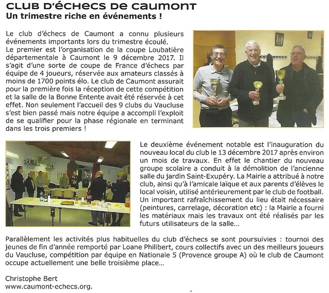 Article paru dans Caumont Mag n°36 de mars 2018