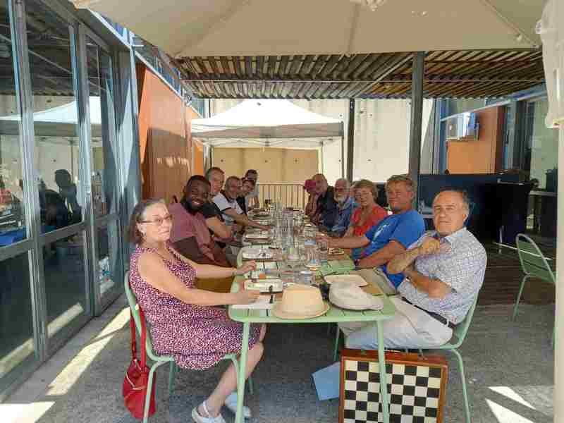 Attablés au Jardin Romain le 28 juin 2025
