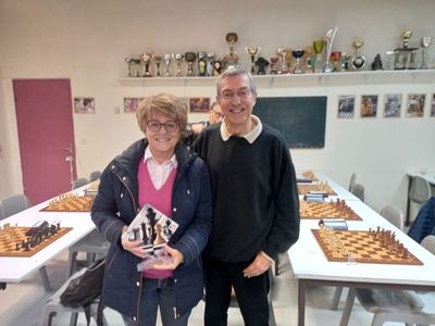 Catherine et Christophe semblent satisfaits de leur tournoi !