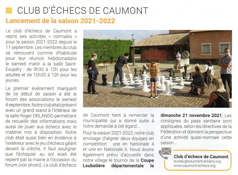 Article paru dans Caumont Mag n°45 d'octobre 2021
