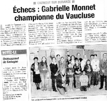 Gabrielle Monnet : Championne du Vaucluse